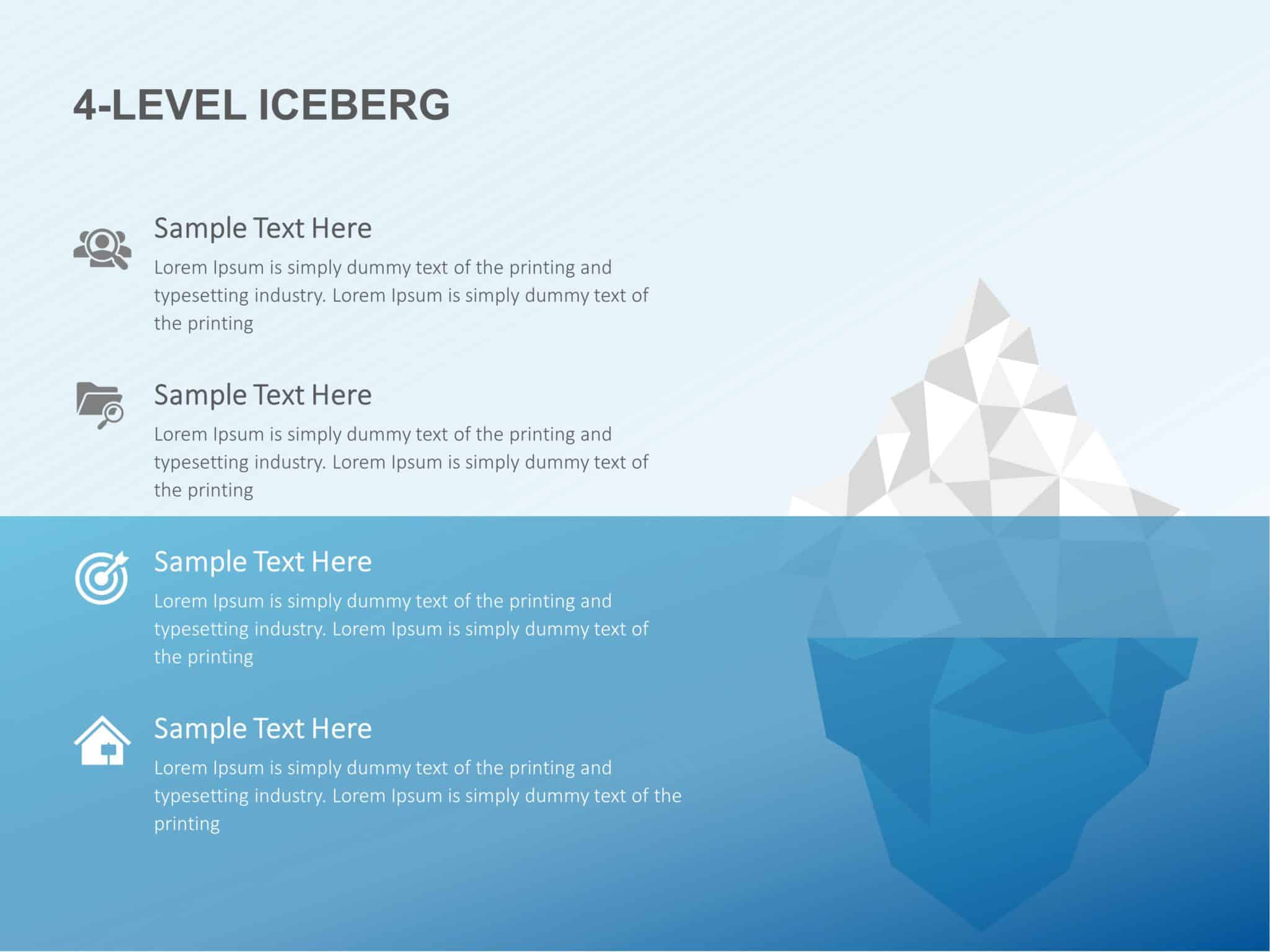 Free Iceberg Templates, Diagrams And Graphics For Presentations