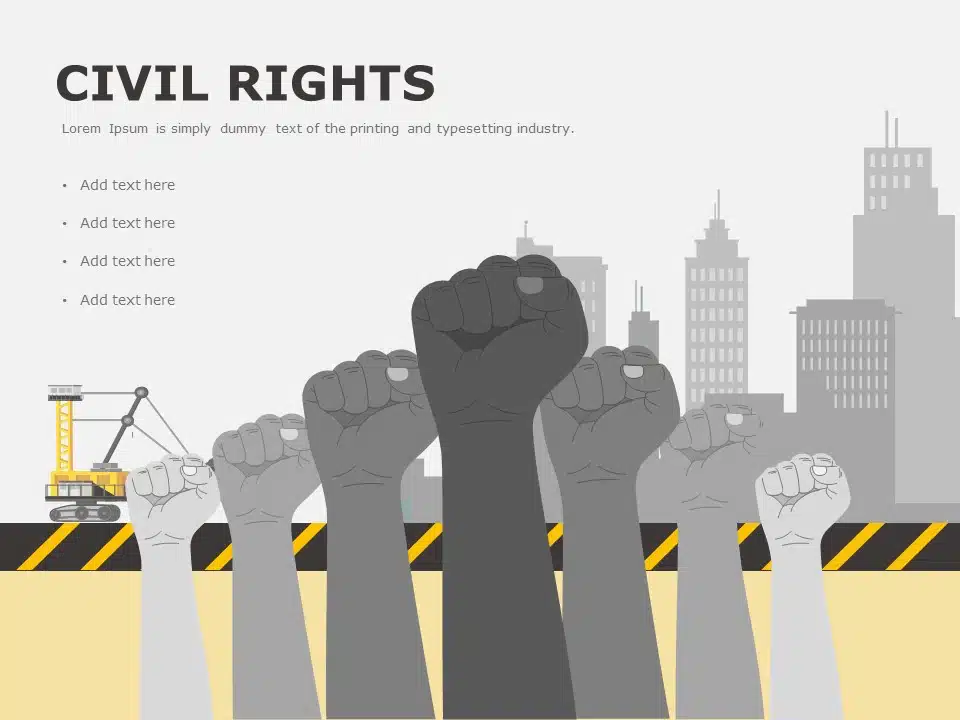 Animated Civil Rights PowerPoint Template & Google Slides Theme