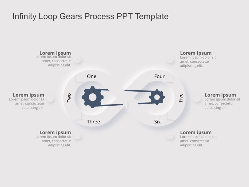 Infinity Loop Gears Process PPT Template