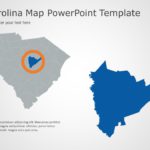 South Carolina Map 3 PowerPoint Template & Google Slides Theme