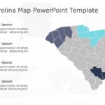 South Carolina Map 4 PowerPoint Template & Google Slides Theme
