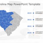 South Carolina Map 5 PowerPoint Template & Google Slides Theme