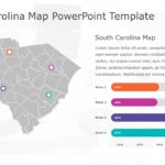 South Carolina Map 7 PowerPoint Template & Google Slides Theme