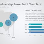 South Carolina Map 8 PowerPoint Template & Google Slides Theme