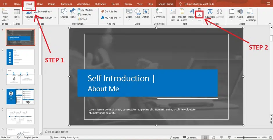 How To Format Slide Numbers In Powerpoint