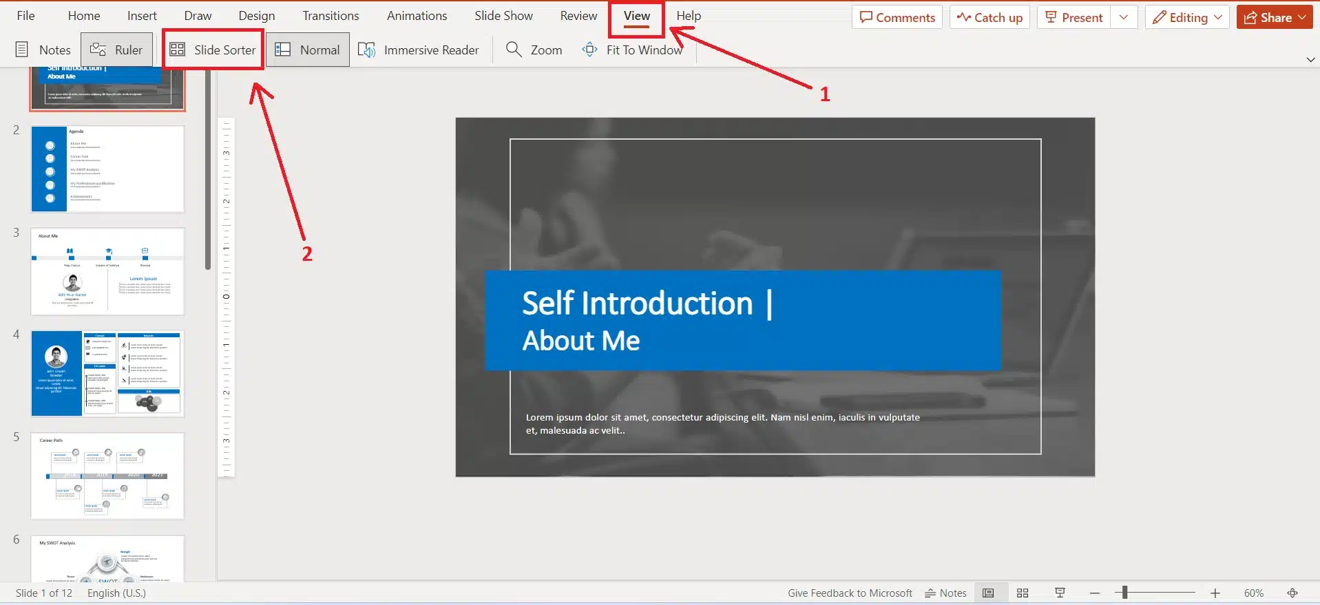 moving slides in powerpoint
