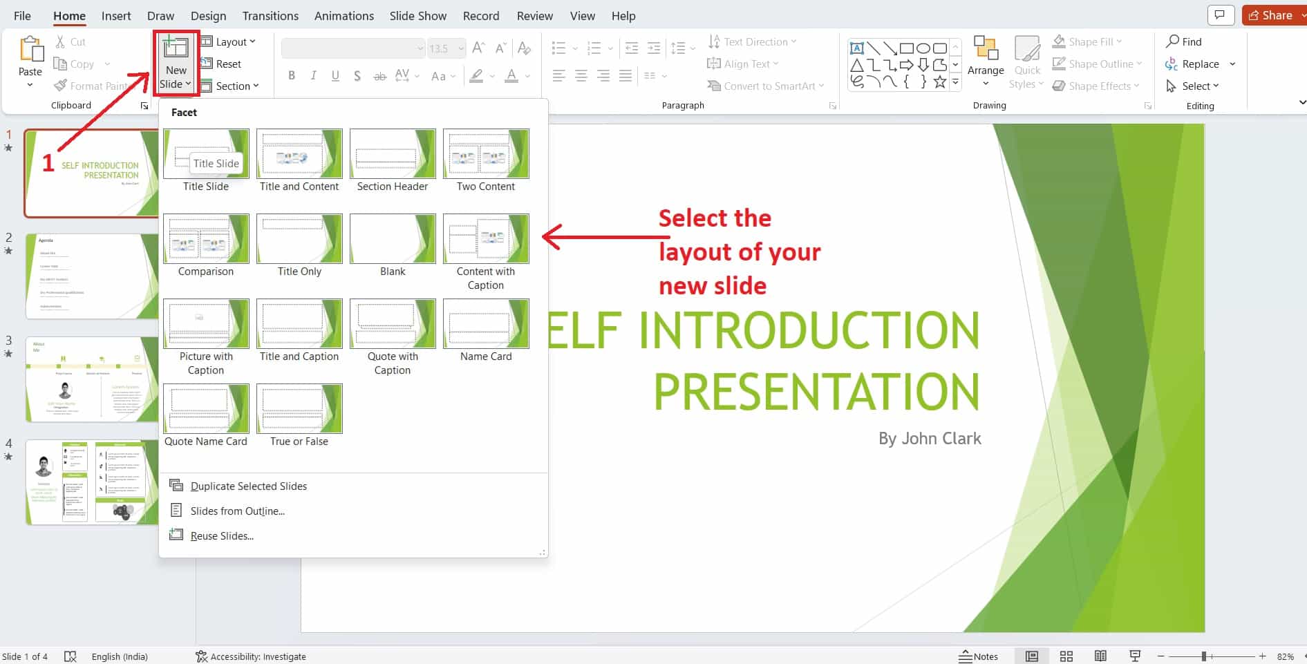 powerpoint presentation new slide