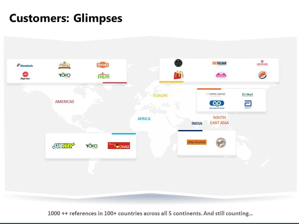 Animated Global Customer Portfolio PowerPoint Template & Google Slides Theme