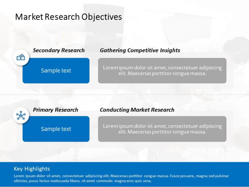 Animated Market Research Objectives Template