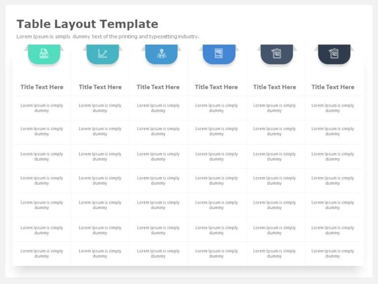 Animated Table Layout PowerPoint Template & Google Slides Theme
