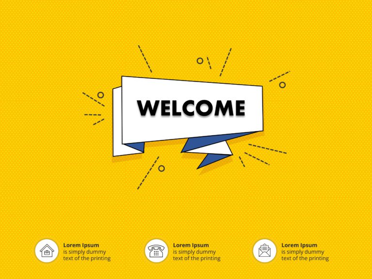Creative Welcome PowerPoint Template & Google Slides Theme