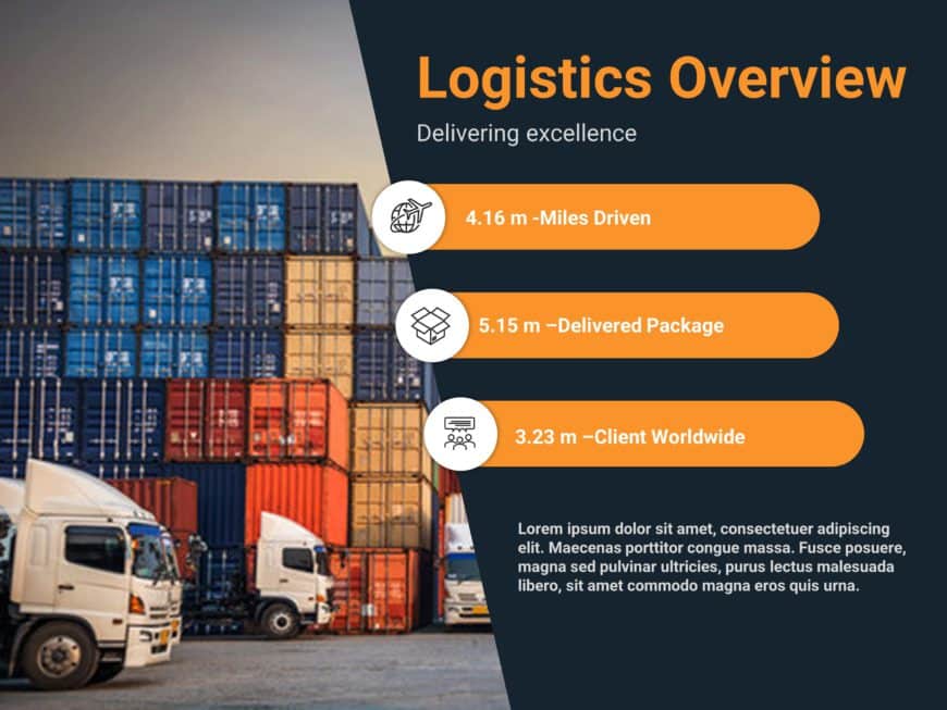 Logistics Overview PPT Template