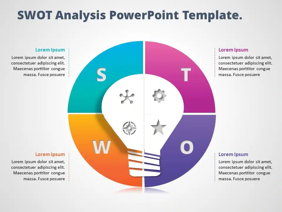 Animated SWOT Analysis PowerPoint Template