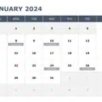 2024 Calendar PPT Template & Google Slides Theme