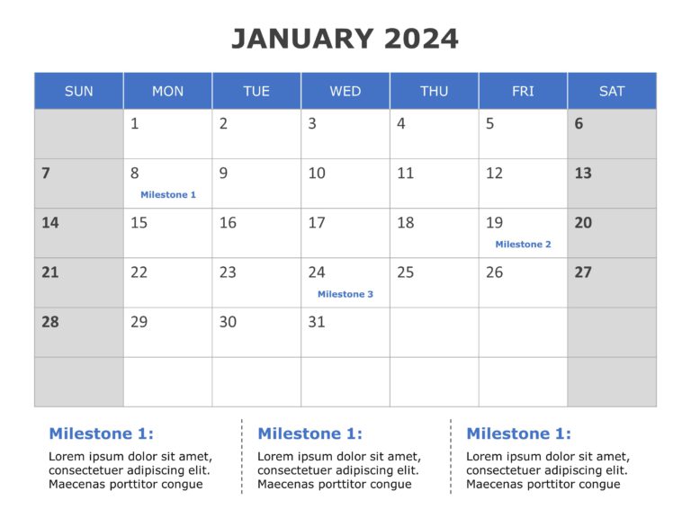 2024 Calendar Planner PowerPoint Template & Google Slides Theme