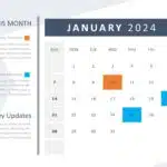 2024 Editable Calendar PowerPoint Template & Google Slides Theme