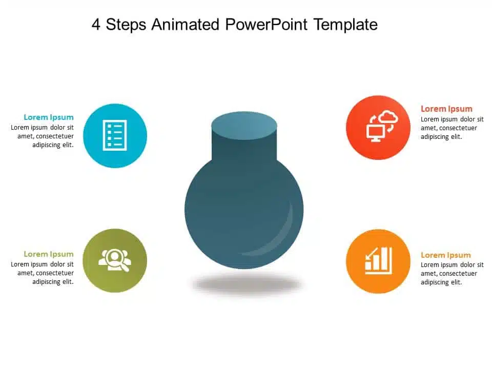 4 Steps Animated PowerPoint Template