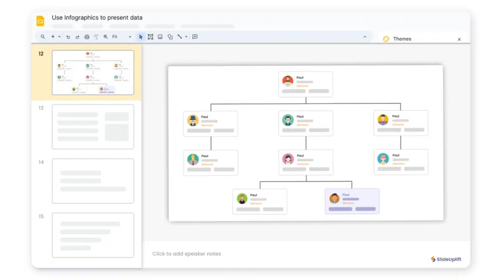 Add Infographics to present data