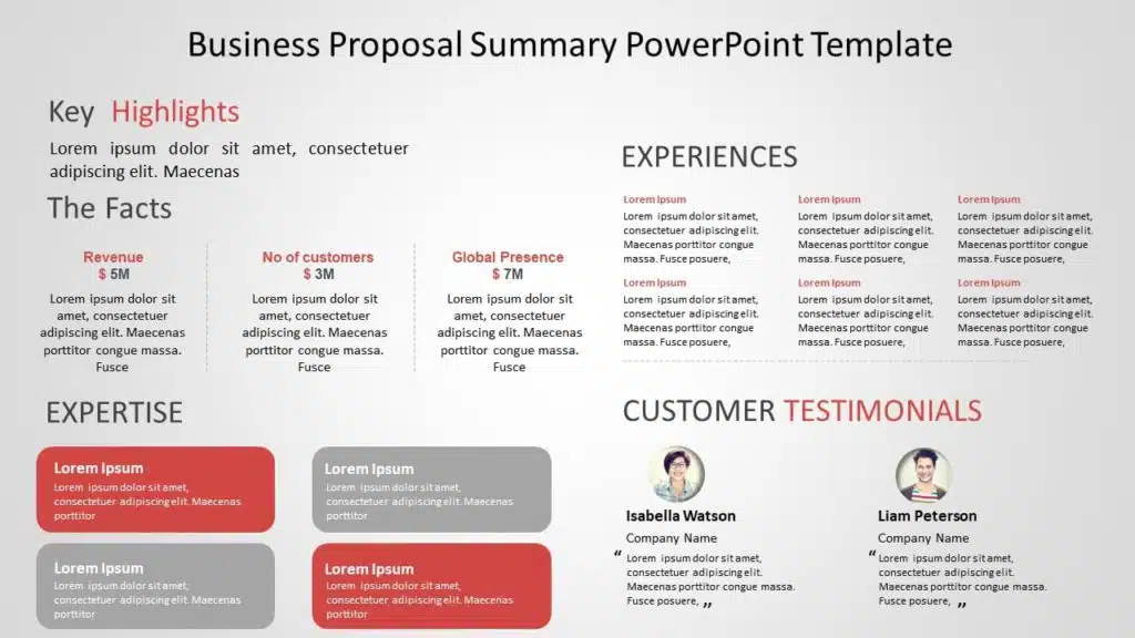 Business Proposal Summary Template
