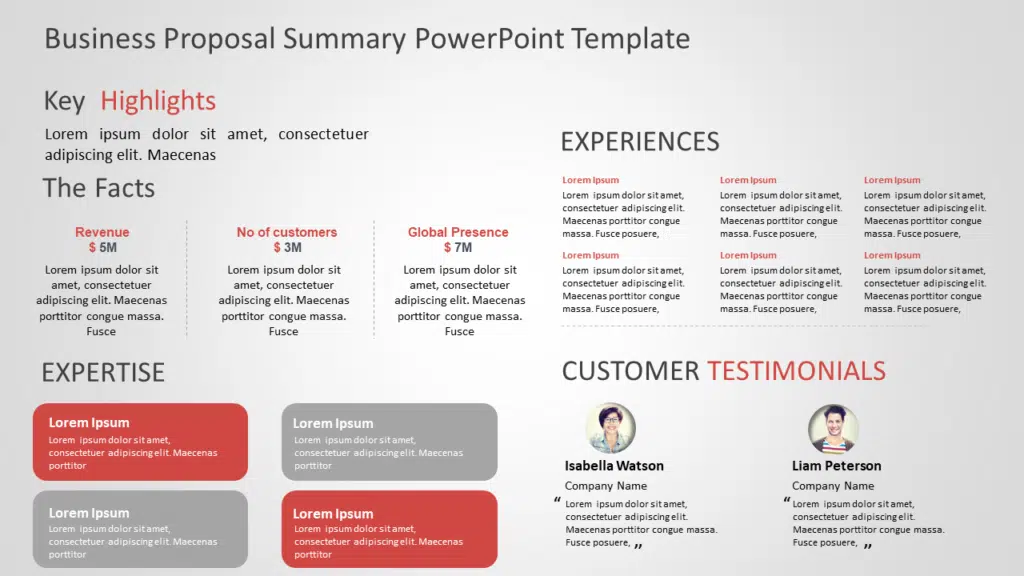 Business Proposal Summary Google Slides Template