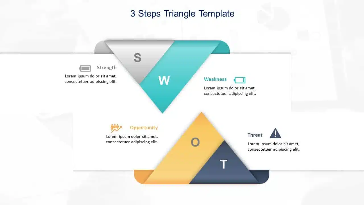 Free 3 Steps Triangle PowerPoint Template
