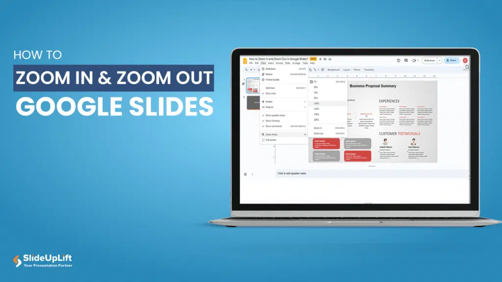 How to Zoom In and Out On Google Slides?