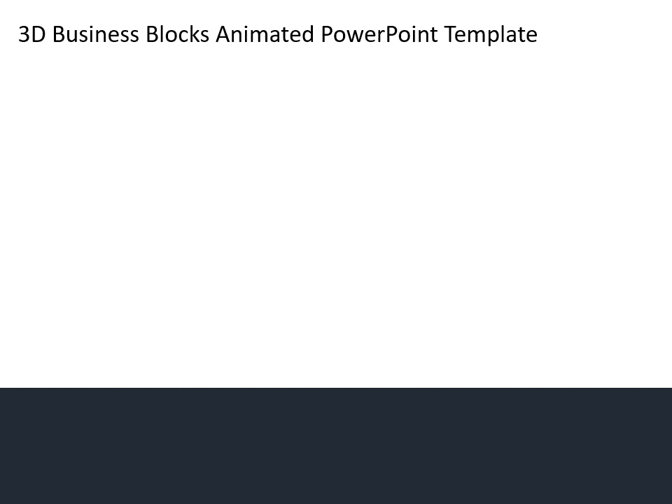 Animated 3D Blocks PowerPoint Template