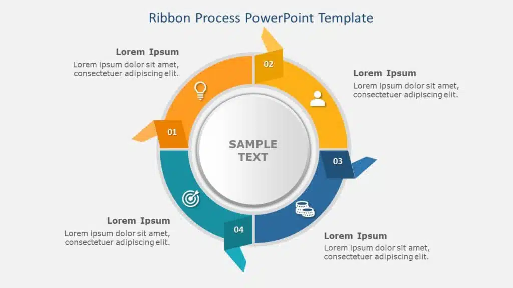 Ribbon Process PowerPoint Template