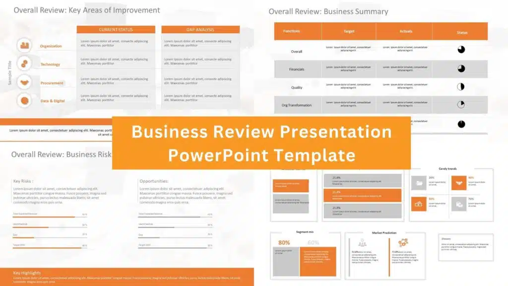 shows Business Review Powerpoint presentation examples