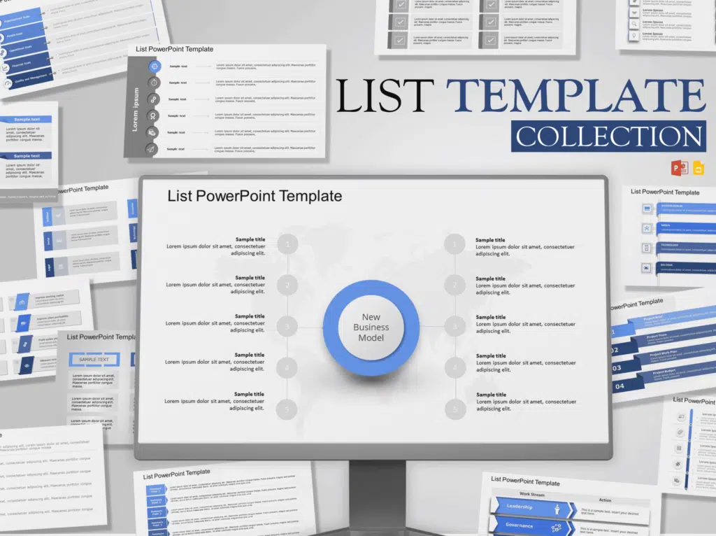 List PowerPoint Template Collection