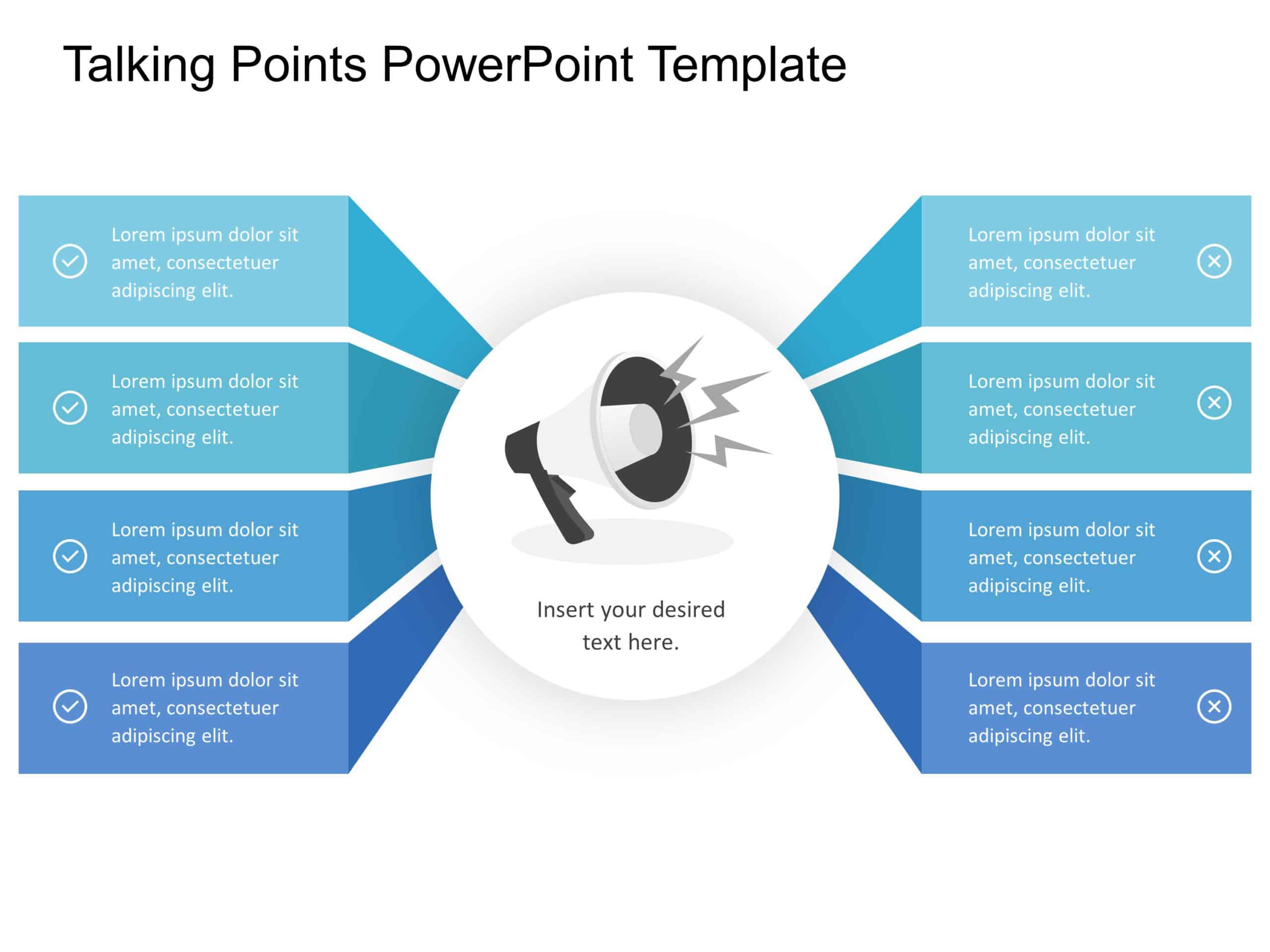 Talking Points PowerPoint Template & Google Slides Theme