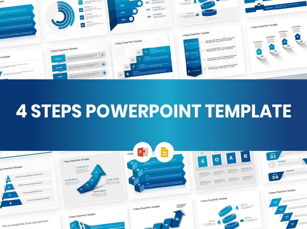 4 Steps PowerPoint Templates Collection