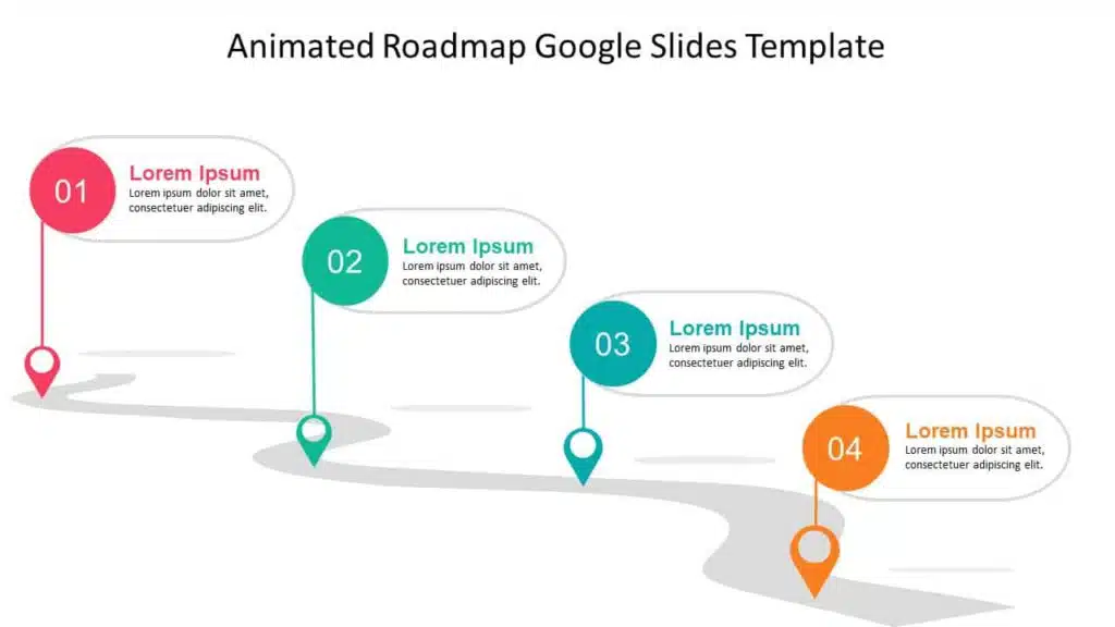 Animated Roadmap Google Slides Template