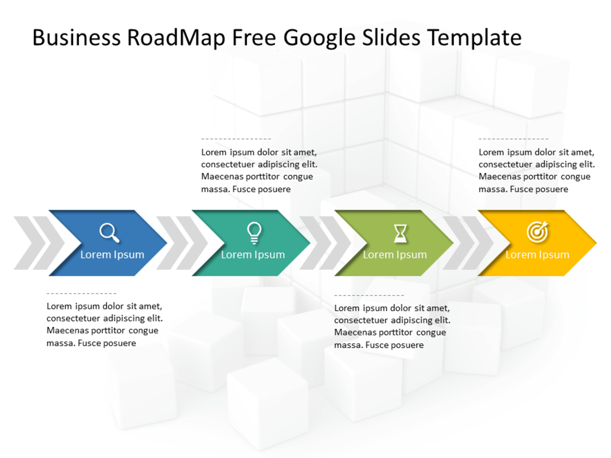 Free Business RoadMap Google Slides Template