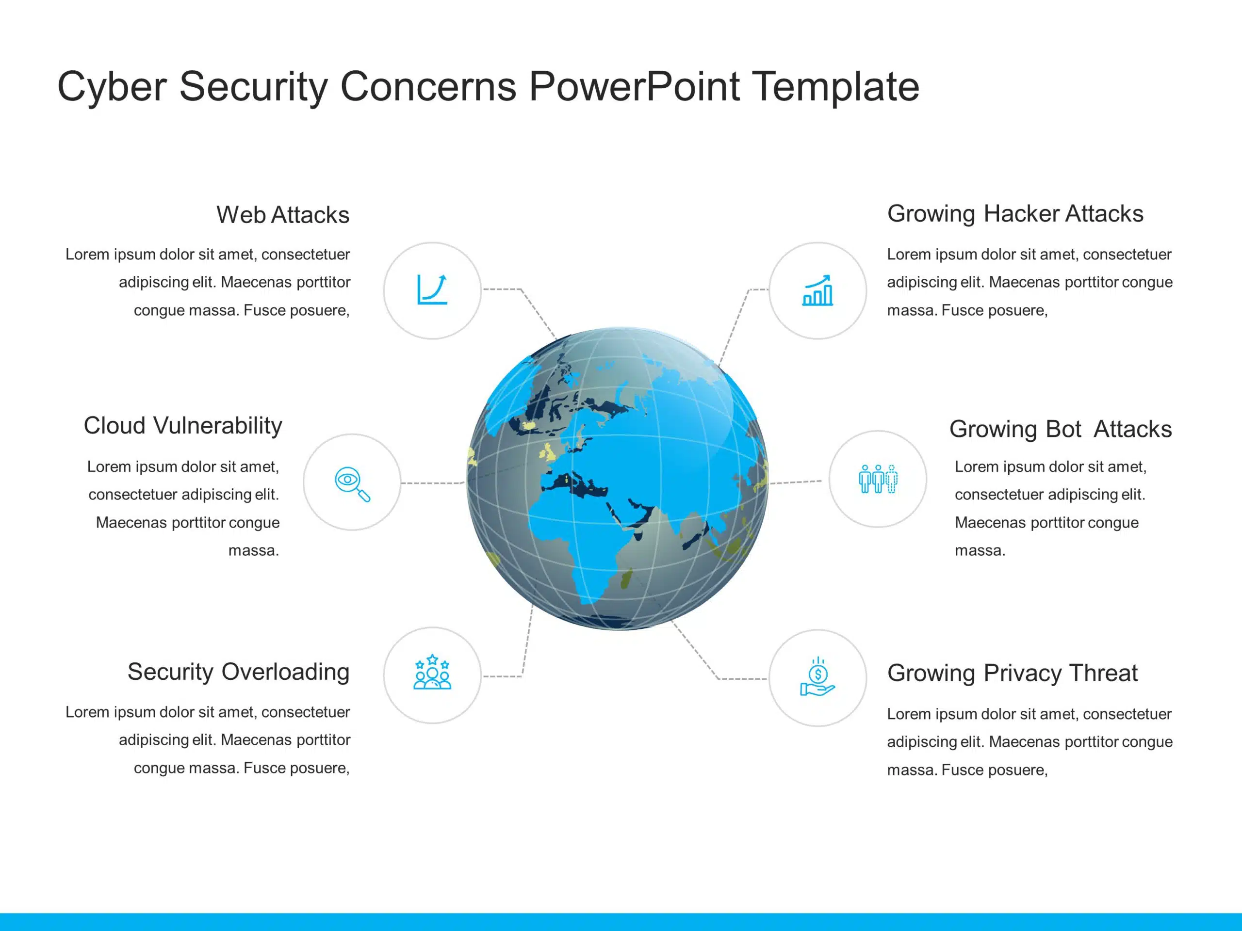 Cyber Security Concerns PowerPoint Template & Google Slides Theme