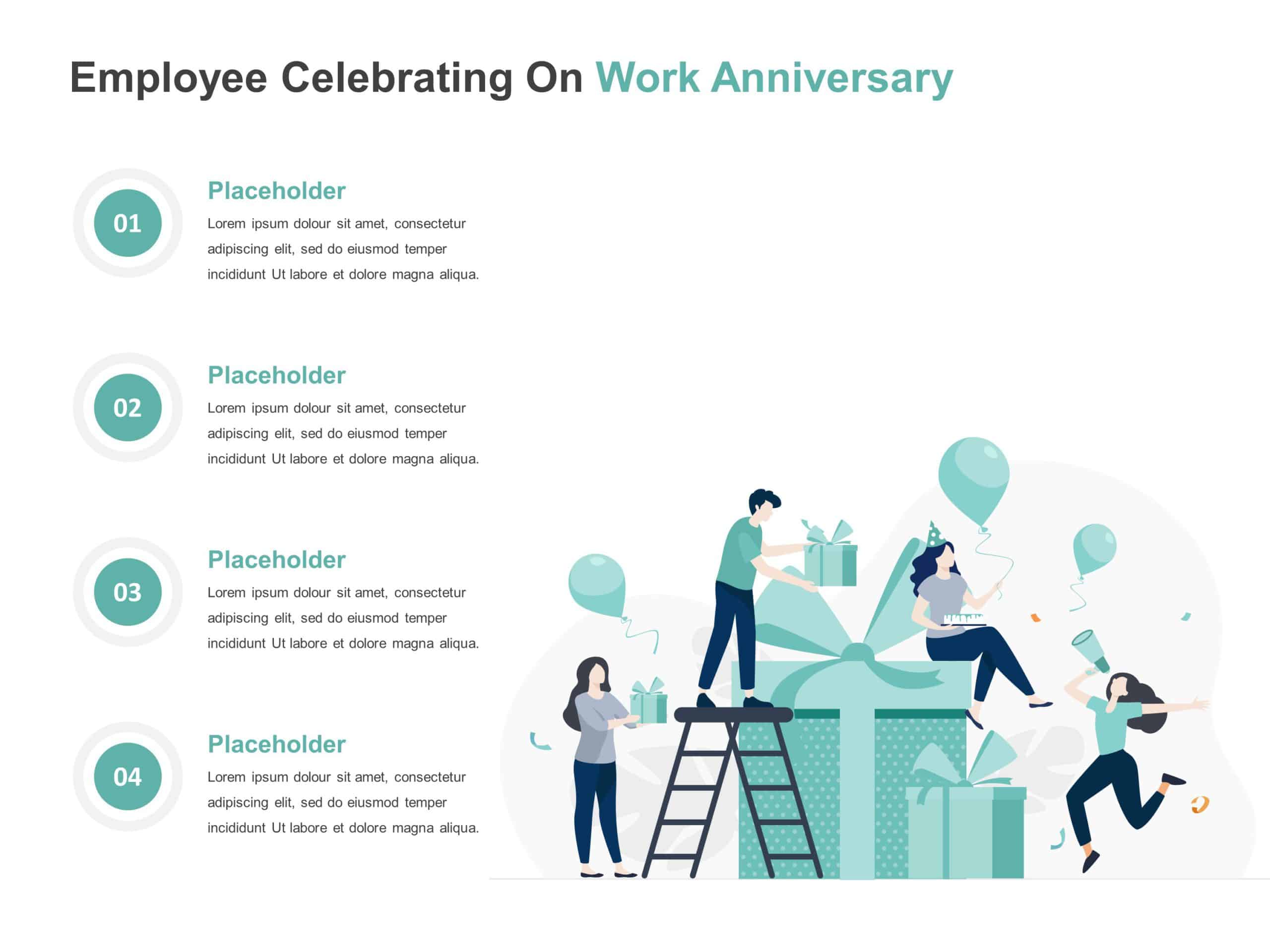 Work Anniversary PowerPoint Template & Google Slides Theme