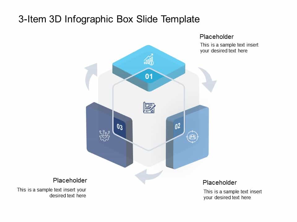 Animated 3D Infographic Box PowerPoint Template & Google Slides Theme