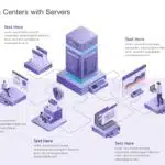 Animated Data Centers With Servers PowerPoint Template & Google Slides Theme