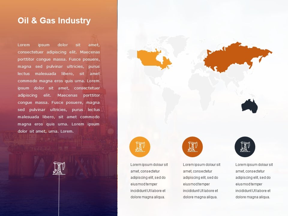 Animated Oil & Gas Industry PowerPoint Template & Google Slides Theme