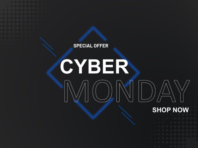 Black Cyber Monday PPT Template & Google Slides Theme