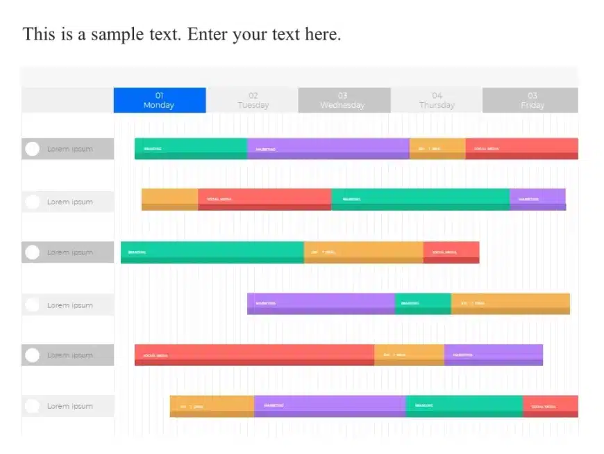 Chart Timeline PPT Template