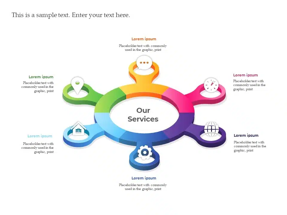 Circle 3D Infographic PowerPoint Template & Google Slides Theme