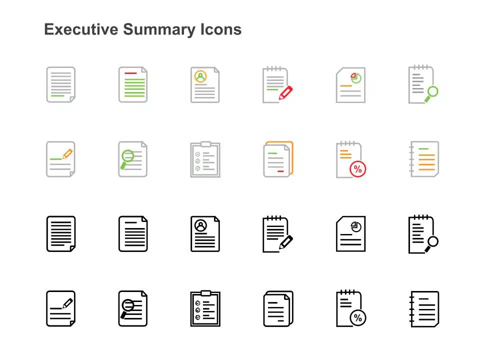 Executive Summary Icons