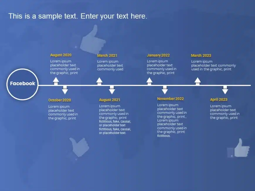 Facebook Timeline PowerPoint Template