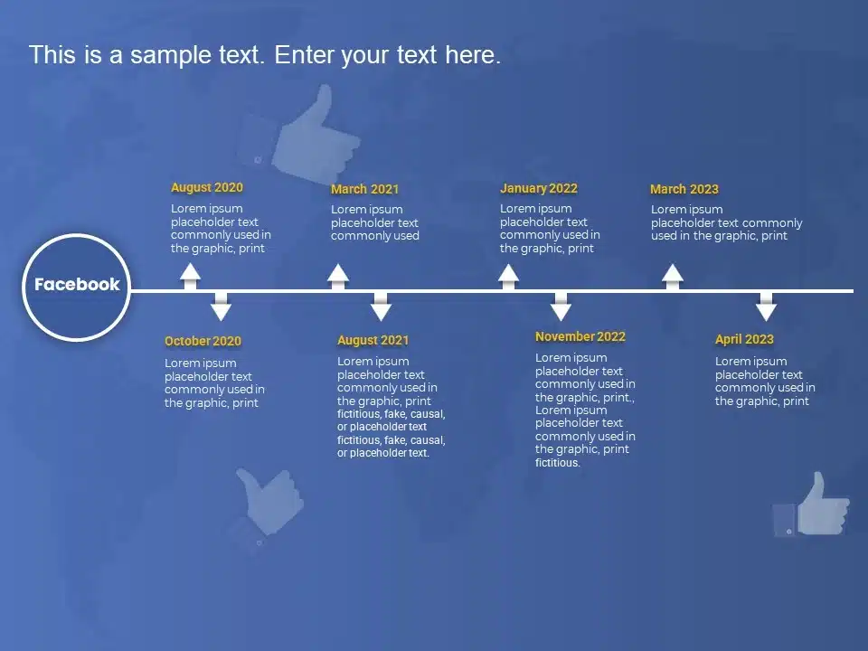 Facebook Timline Examples Facebook Timeline PowerPoint Template
