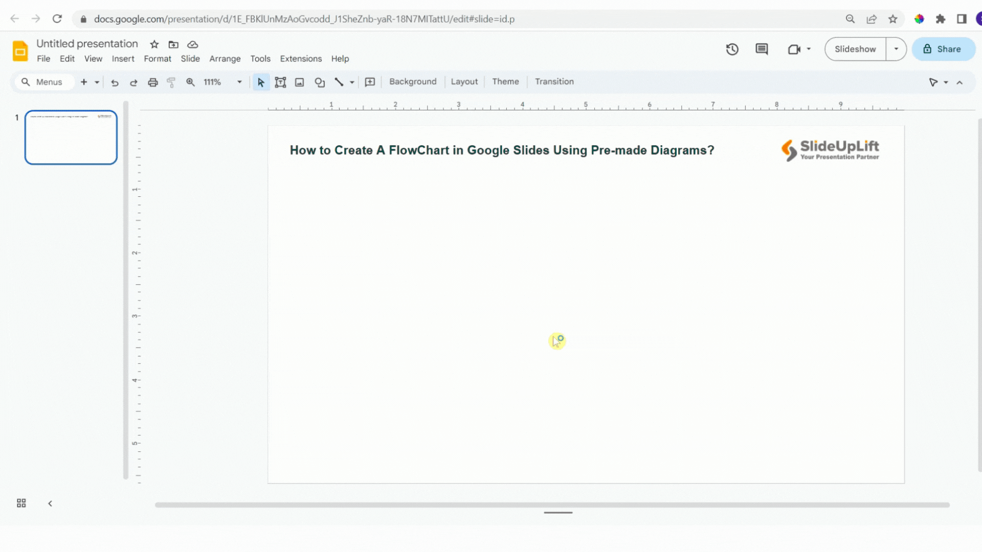 Flowchart Pre Made diagram Google Slides