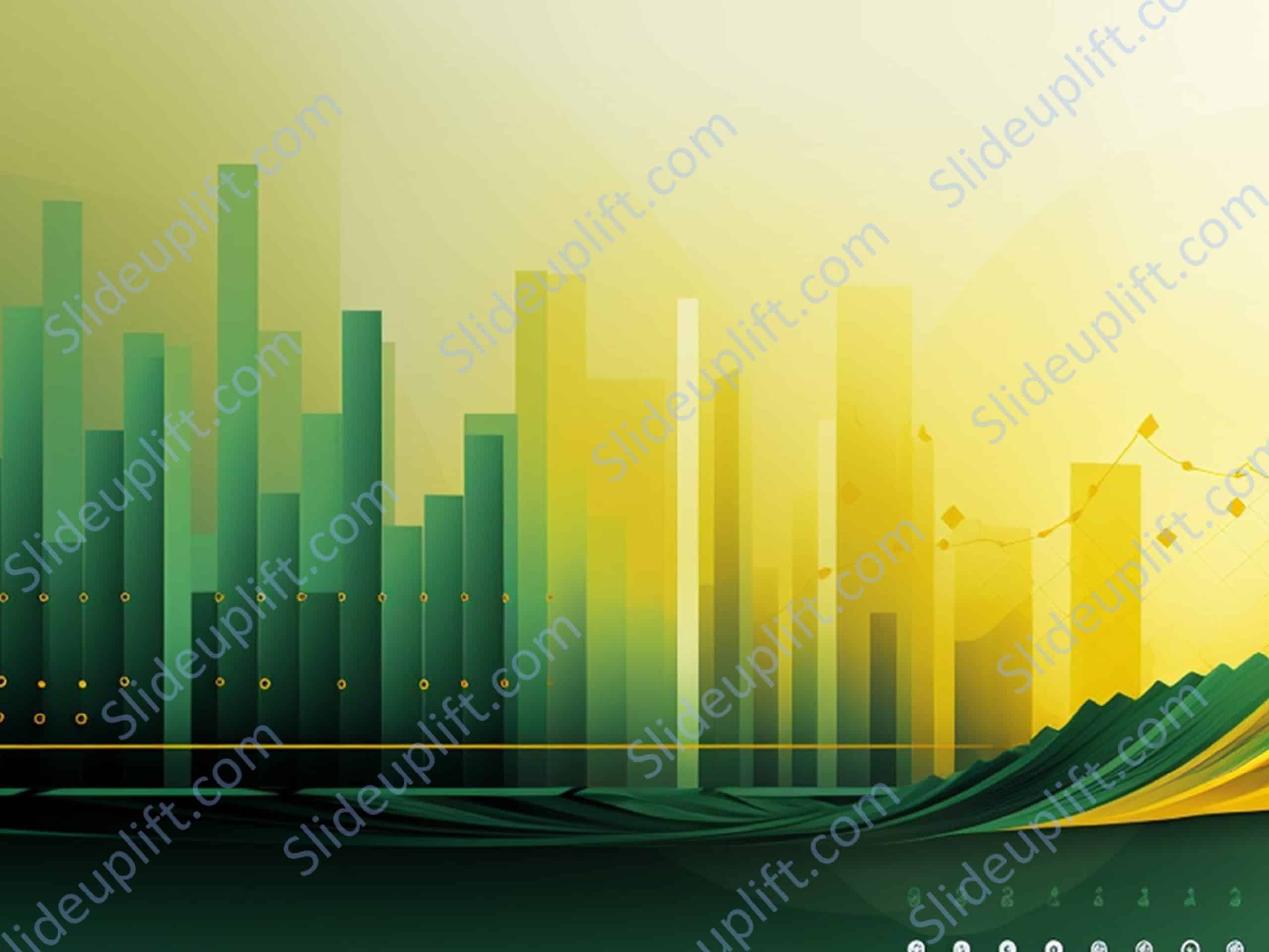 Green Yellow Graph Background Image & Google Slides Theme