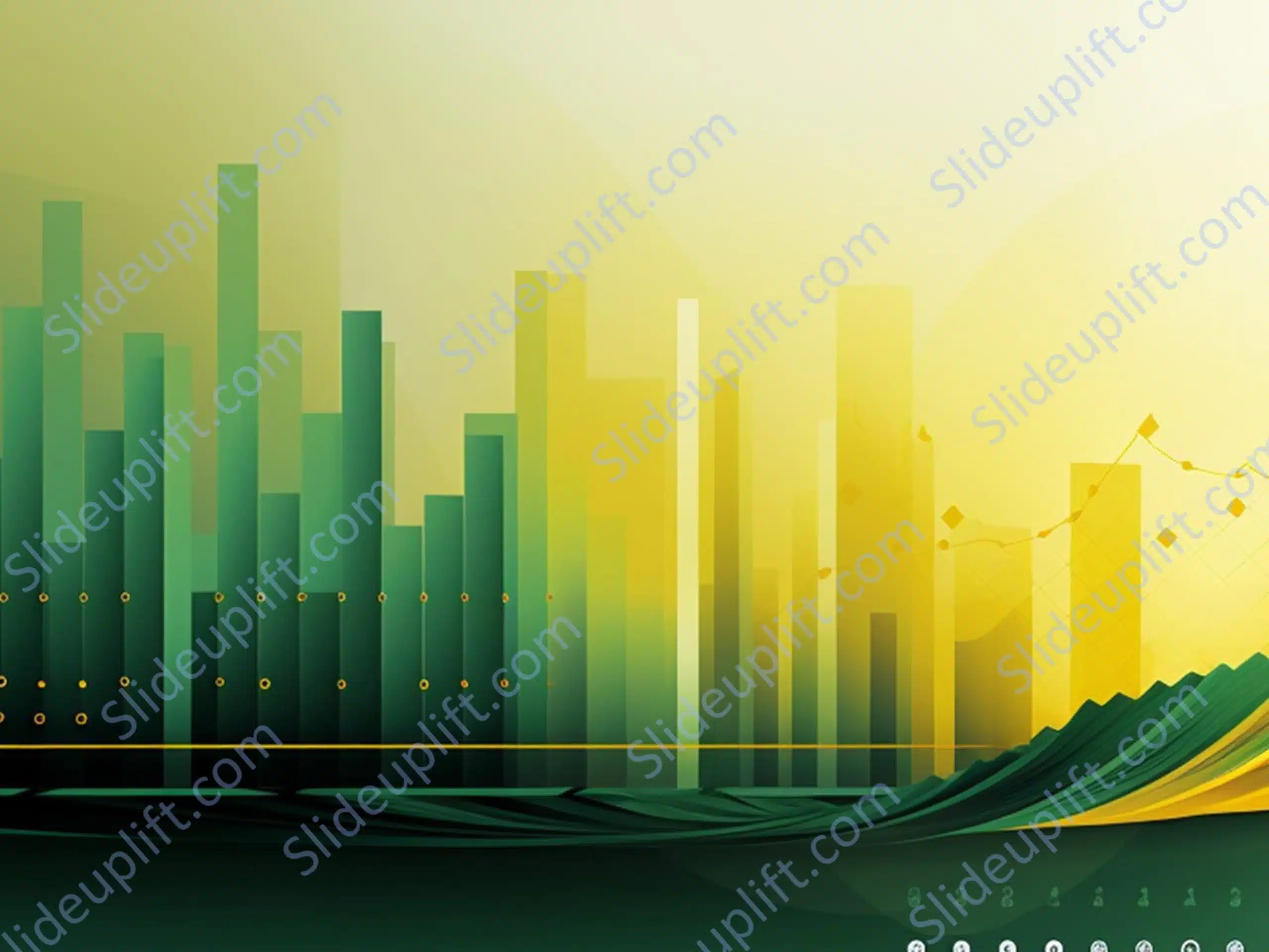 Green Yellow Graph Background Image 2 & Google Slides Theme