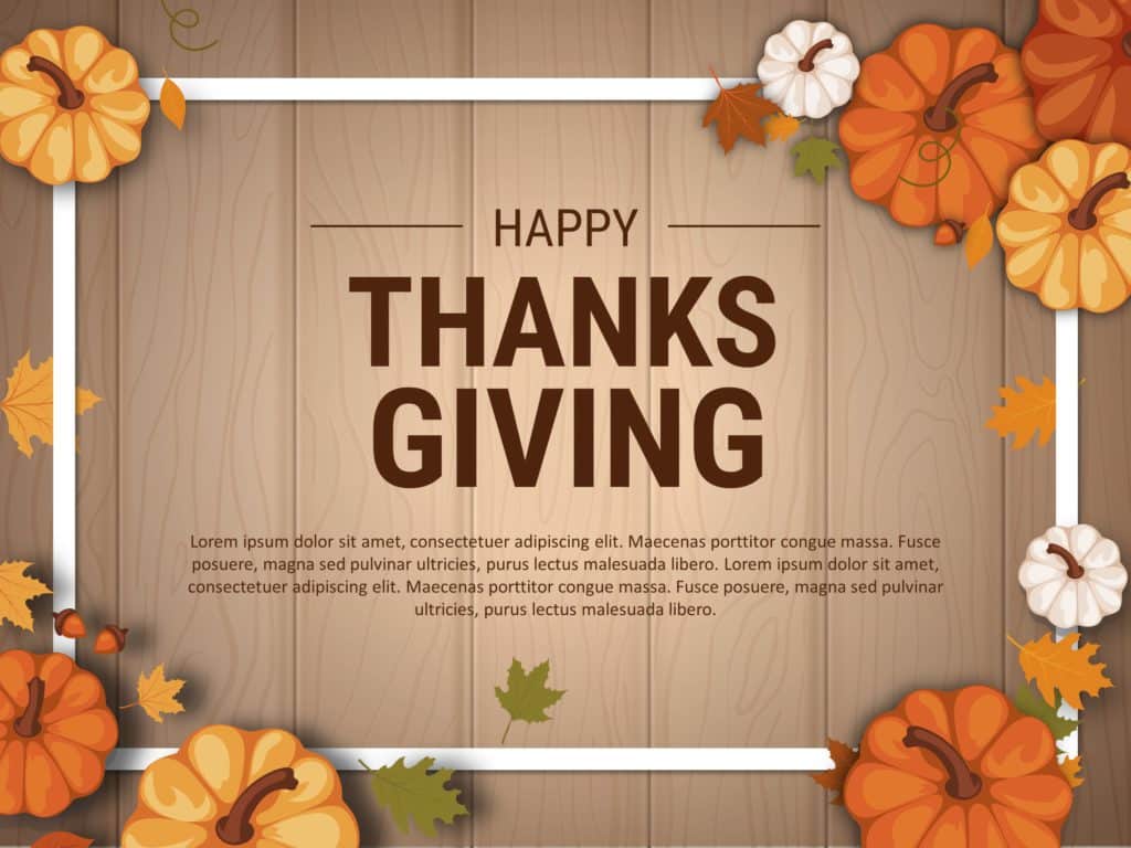 Editable Thanksgiving Slides For PowerPoint & Google Slides Presentations