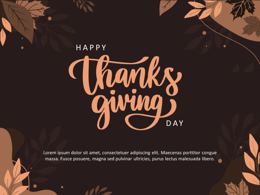 Thanksgiving PPT Template